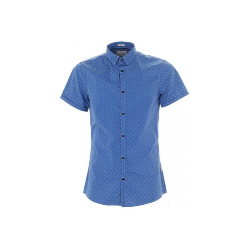Chemise Chemise Manches Courtes Allover Printed Bleu - Guess - Modalova