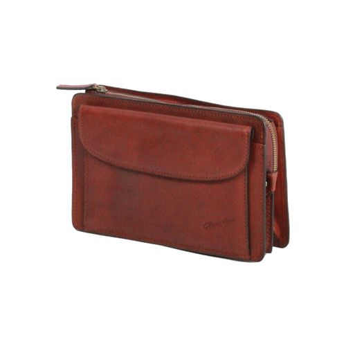 Sacoche Pochette Arizona Cuir De Vachette Gras Pleine Fleur GH 5202 - Gerard Henon - Modalova