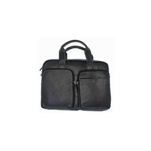 Porte document Serviette cuir vachette 33343 noir 38*30*9 cm - Francinel - Modalova
