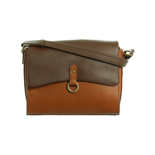 Sac Bandouliere Sac porté travers cuir ref_46665 Chocolat - Hexagona - Modalova