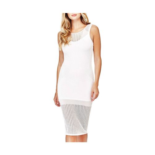Robe Guess Robe Longue Alida BLanc - Guess - Modalova