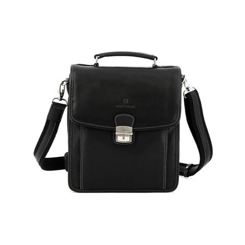Sac bandoulière Sacoche cuir Ref 47993 Noir 28*23*10 cm - Hexagona - Modalova