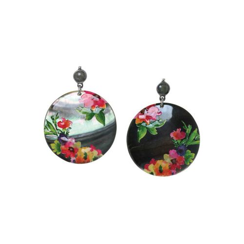 Boucles oreilles Boucles d'oreilles collection "Floral" 12--61736 - Franck Herval - Modalova