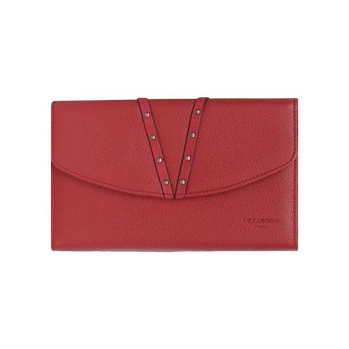 Portefeuille Compagnon cuir ref48639 Rouge 19*12*4 - Hexagona - Modalova