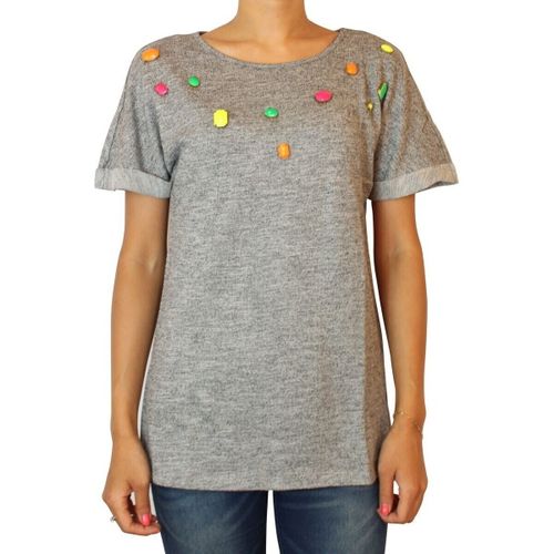 T-shirt Kebello Top Imagine F, Gris - Kebello - Modalova