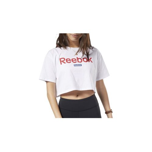 T-shirt Linear Logo Crop Tee - Reebok Sport - Modalova