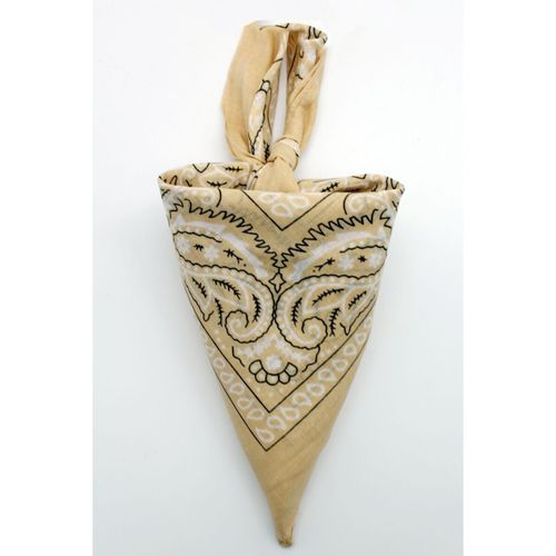 Echarpe Bandana coton F, Beige - Kebello - Modalova