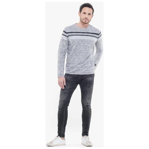 Jeans Jeans power skinny 7/8ème destroy noir - Le Temps des Cerises - Modalova