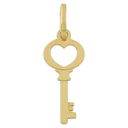 Pendentifs Pendentif clé avec coeur or 18 carats - Brillaxis - Modalova
