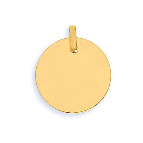 Pendentifs Pendentif plaque ronde or jaune 9 carats - Brillaxis - Modalova