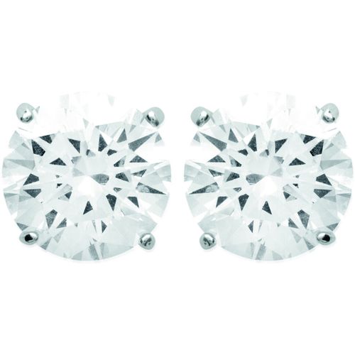 Boucles oreilles Clous d'oreilles oxyde 4 griffes 6mm - Brillaxis - Modalova