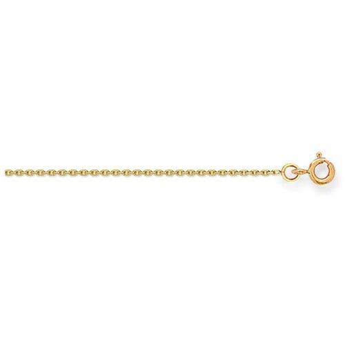 Collier Chaîne or jaune 9 carats maille forçat 1mm - Brillaxis - Modalova