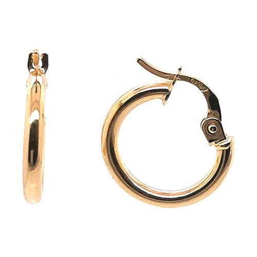 Boucles oreilles Créoles or jaune 9 carats 10 mm - Brillaxis - Modalova