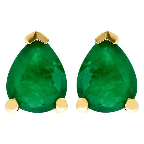 Boucles oreilles Boucles d'oreilles émeraude poire 5x4 - Brillaxis - Modalova