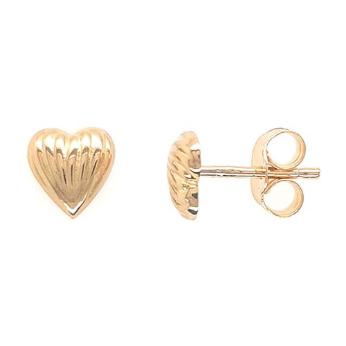 Boucles oreilles Boucles d'oreilles coeur strié - Brillaxis - Modalova
