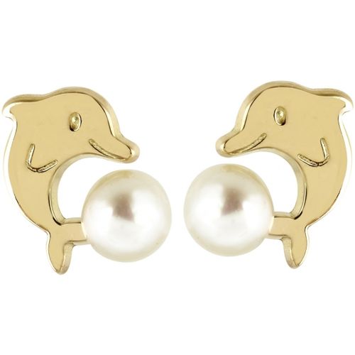 Boucles oreilles Boucles d'oreilles dauphin et perle de culture - Brillaxis - Modalova