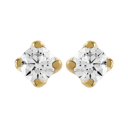 Boucles oreilles Boucles d'oreilles puces diamnats or jaune 0.40 ct - Brillaxis - Modalova