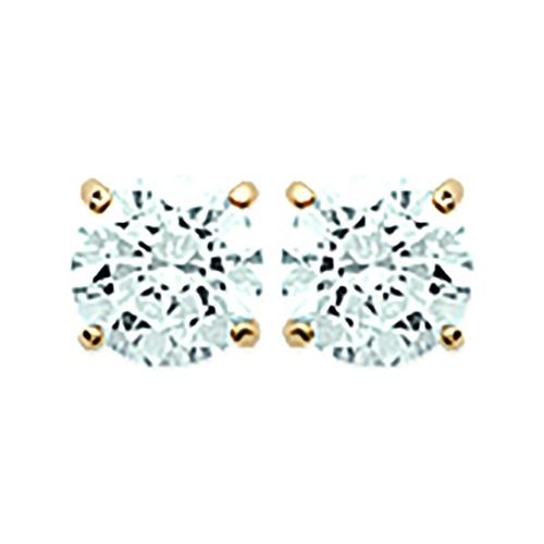 Boucles oreilles Boucles d'oreilles puces 5 mm plaqué or - Brillaxis - Modalova