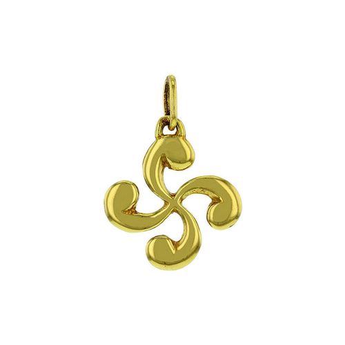 Pendentifs Pendentif croix basque or jaune Diamètre 11 mm - Bijoux Basques - Modalova