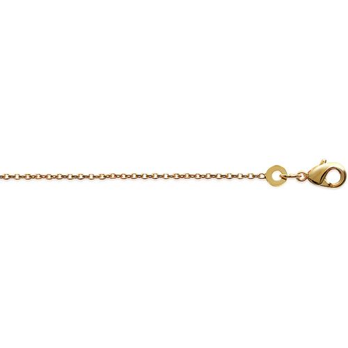 Collier Chaîne plaqué or maille forçat 45cm - Brillaxis - Modalova