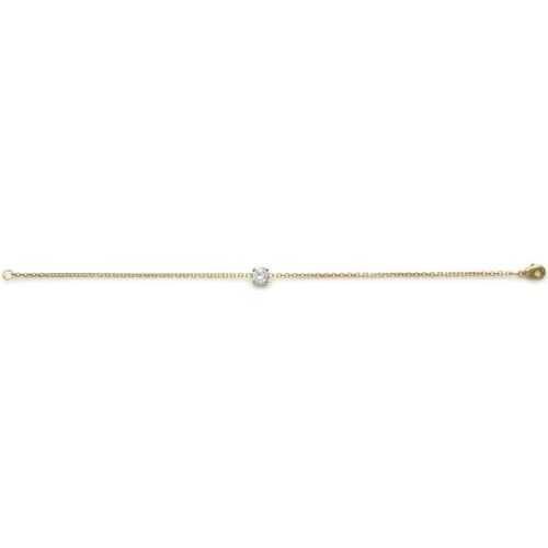 Bracelets Bracelet plaqué or solitaire 4 griffes - Brillaxis - Modalova