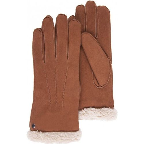 Gants Gants en cuir de chèvre velours, doublés en imitation fourrure - Isotoner - Modalova