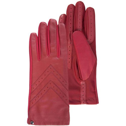 Gants Gants tactiles en cuir de moutone tissu - doublés soie - Isotoner - Modalova