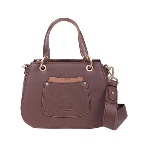 Sac à main Sac porté main en cuir ref 46667 Chocolat - Hexagona - Modalova