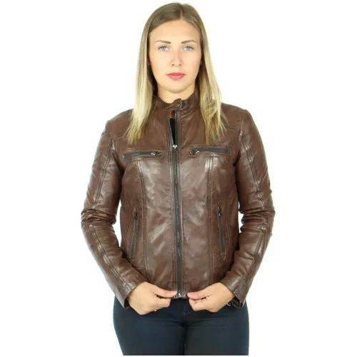 Blouson Blouson cuir ref_45400 marron - L'univers Du Luxe - Modalova