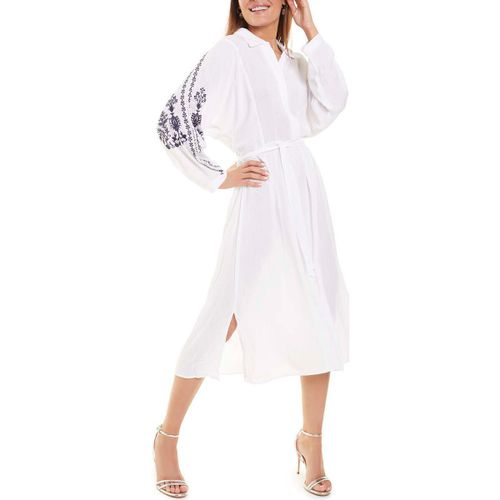 Robe Robe estivale mi-longue manches longues blanc Mare - Selmark - Modalova