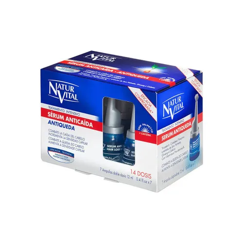 Soins & Après-shampooing Sérum Anti-chute Traitement Intensif 7 Ampoules X - Natur Vital - Modalova