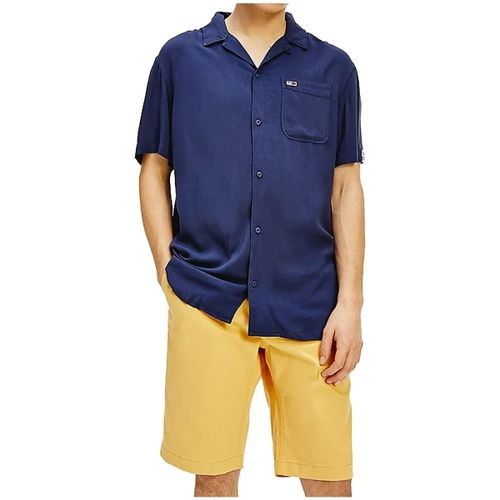 Chemise Chemise manches courtes ref 52576 C87 Marine - Tommy Jeans - Modalova