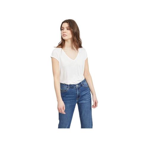 T-shirt Scoop Top - Optical Snow - Vila - Modalova