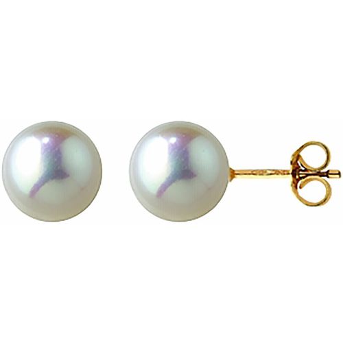 Boucles oreilles Boucles d'oreilles perle de culture 8 mm - Brillaxis - Modalova