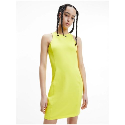 Robe Robe Calvin Klein Ref 53539 ZHM jaune - Calvin Klein Jeans - Modalova