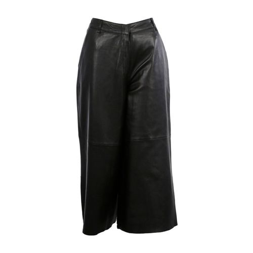 Pantalon Jupe culotte en cuir Meghan ref 54145 noir - Oakwood - Modalova