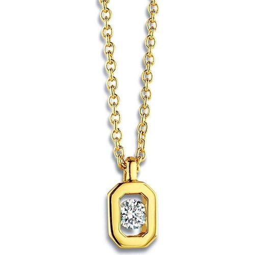 Collier Collier solitaire diamant or jaune - Brillaxis - Modalova