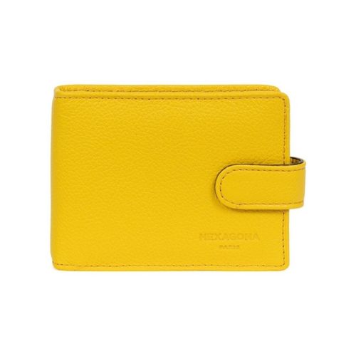 Portefeuille Porte-cartes en cuir Ref 47643 Jaune 10*8*2 - Hexagona - Modalova
