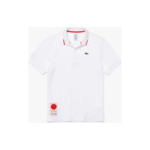 T-shirt Lacoste Polo Heritage Blanc - Lacoste - Modalova