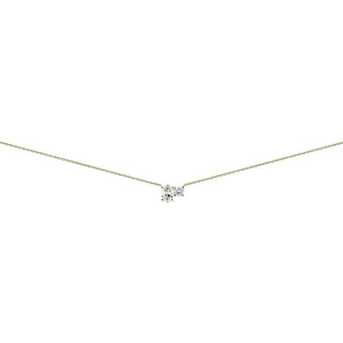 Collier Collier toi et moi or 18 carats oxydes - Brillaxis - Modalova