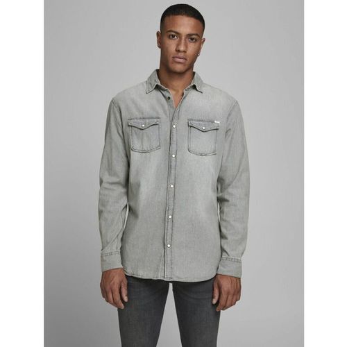 Chemise 12138115 SHERIDAN-LIGHT GREY - Jack & Jones - Modalova