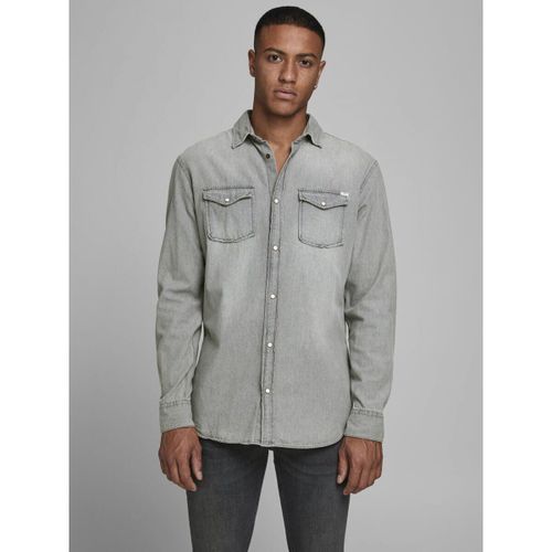 Chemise 12138115 SHERIDAN-LIGHT GREY - Jack & Jones - Modalova