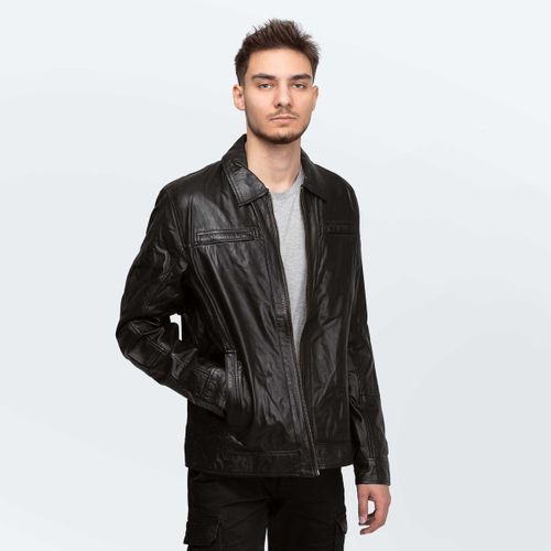Veste Men's Leather Jacket Richard Black - Cameleon - Modalova