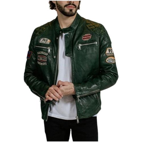 Blouson Blouson en cuir Nitro Barcelona ref 51965 Vert - Redskins - Modalova