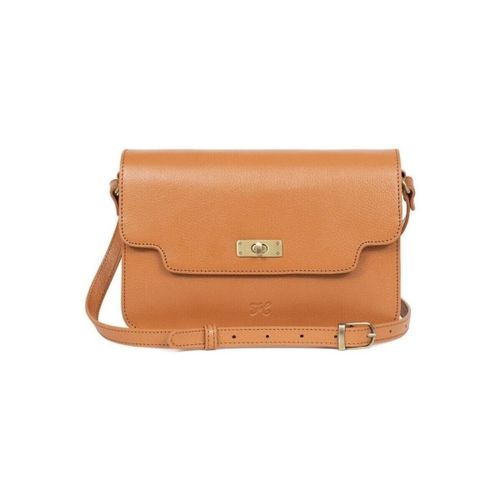 Sac a main Sac porte epaule en cuir Ref 55611 Tan 29*11*20 - Hexagona - Modalova