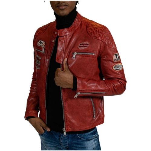 Blouson Blouson en cuir Nitro Barcelona ref 51965 Rouge - Redskins - Modalova