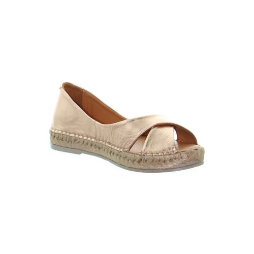 Sandales plates Sandales en cuir ref 52682 Vanda Tan - Lune Et L'autre - Modalova