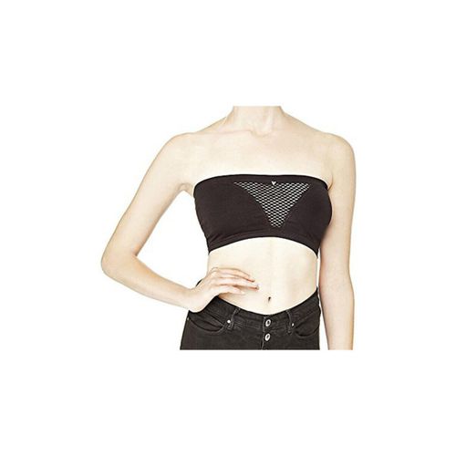 Debardeur Top Bandeau Finition Ajourée Noir - Guess - Modalova
