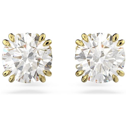 Boucles oreilles Clous d'oreilles Constella dorés - Swarovski - Modalova
