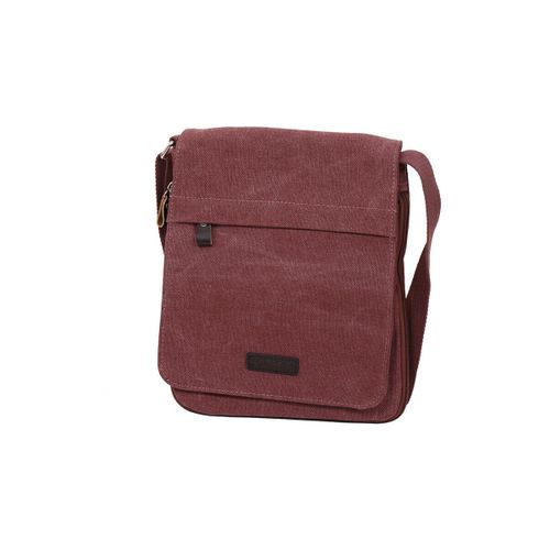 Sac bandoulière Pochette Portée Travers En Toile Garni Cuir De Vachette 6568 - Katana - Modalova